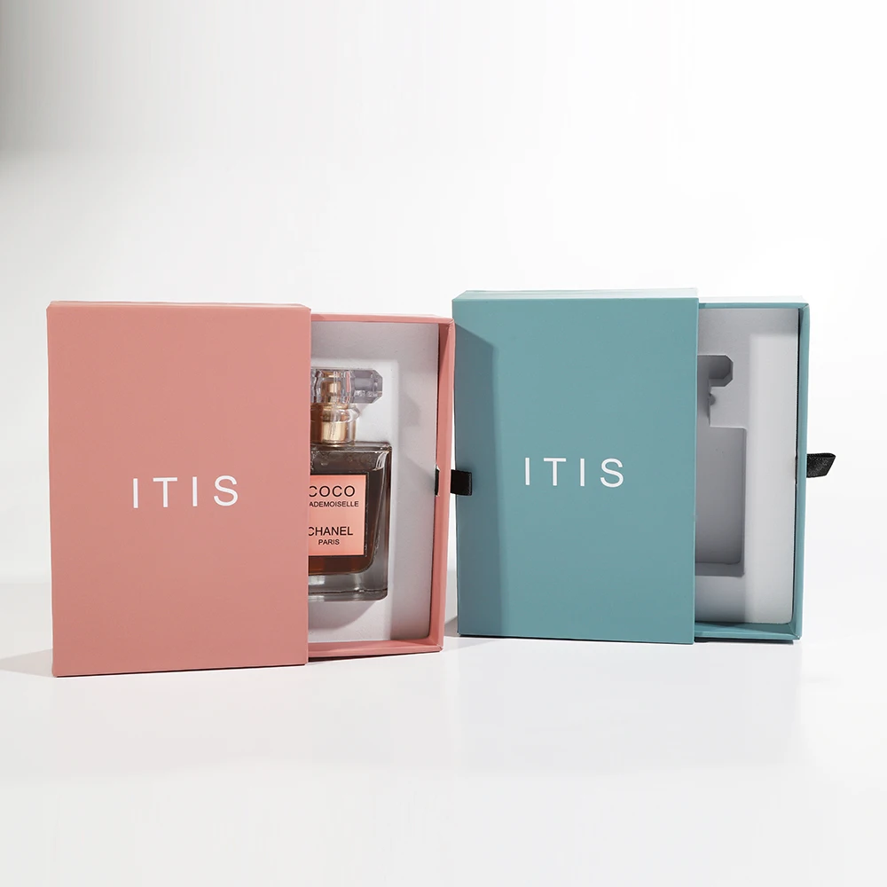Customized Logo Luxury Perfume Bottle Sliding Drawer Package Gift Perfume Box