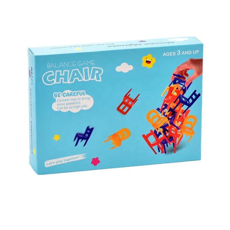 brain battle plastic educational interactive balance stacking chairs game