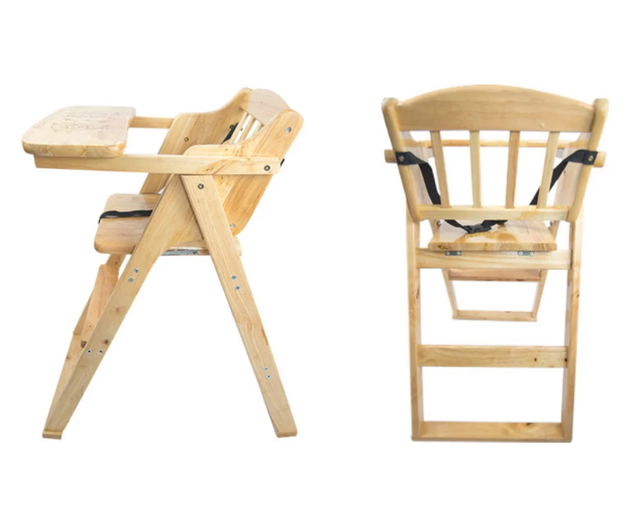 Solid wood baby children dining chair hotel seat multifunctional baby restaurant stool household feeding chair