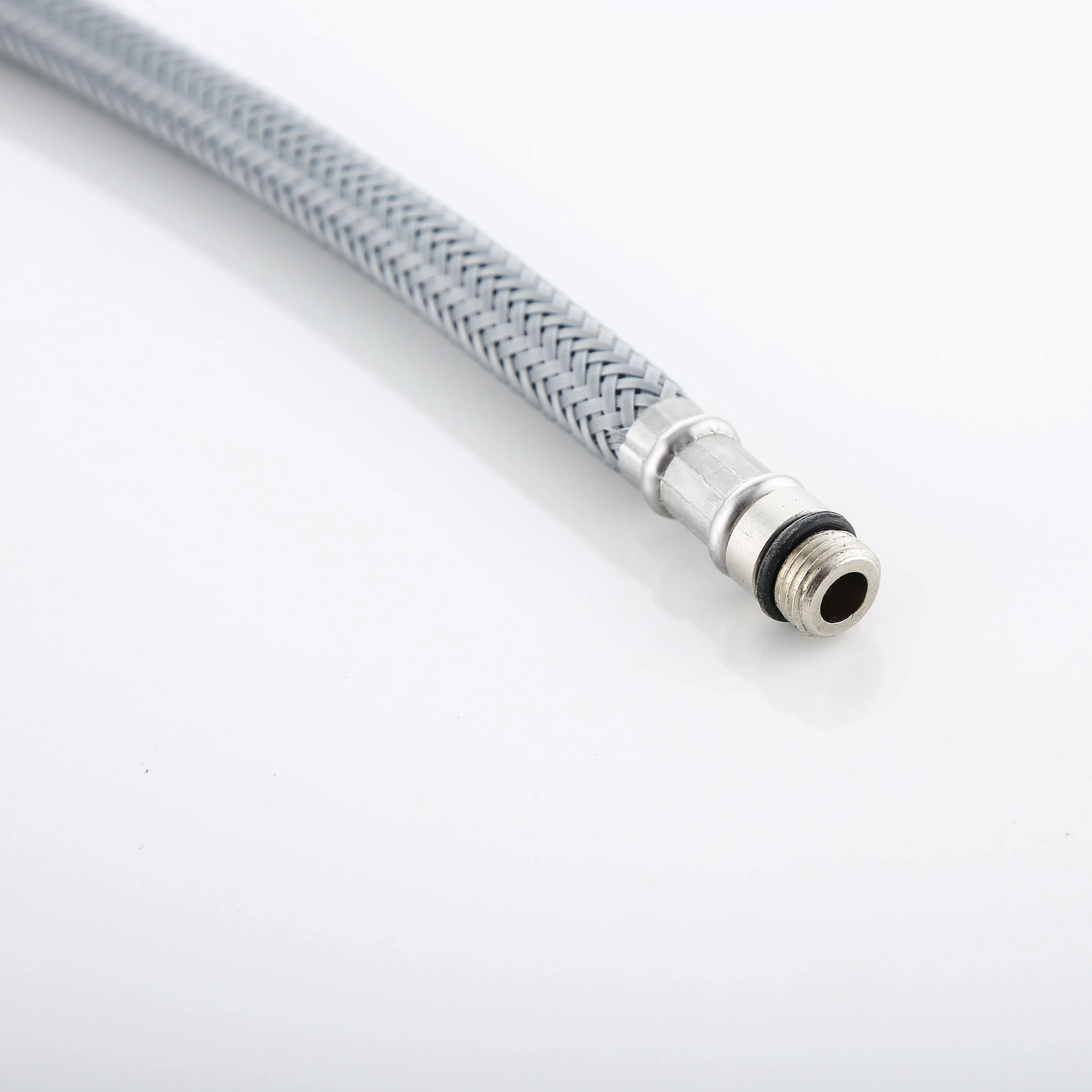 Nylon braided stainless steel nut metal high pressure water inlet hose 4-point hot and cold faucet explosion-proof pipe