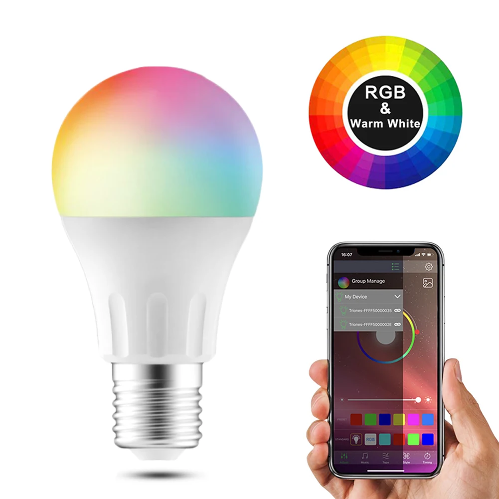 CTORCH 2021 Hot New 12W Led Light Bulbs Rgb Wifi Light Smart Bulb With Alexa Google Assistant