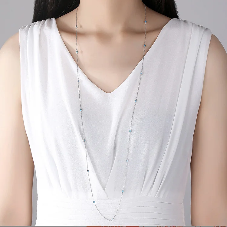 Dropshipping Product 2024 Cheap Womens Not Fade Gold Plated Luxury Inlaid Cubic Zirconia Fashion Jewelry Necklaces for Women