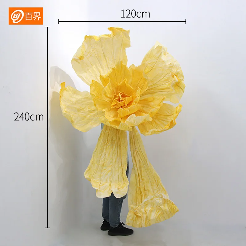 High-quality paper art beautiful plastic flowers wedding background flower decoration hand-folded window beautiful Chen floral