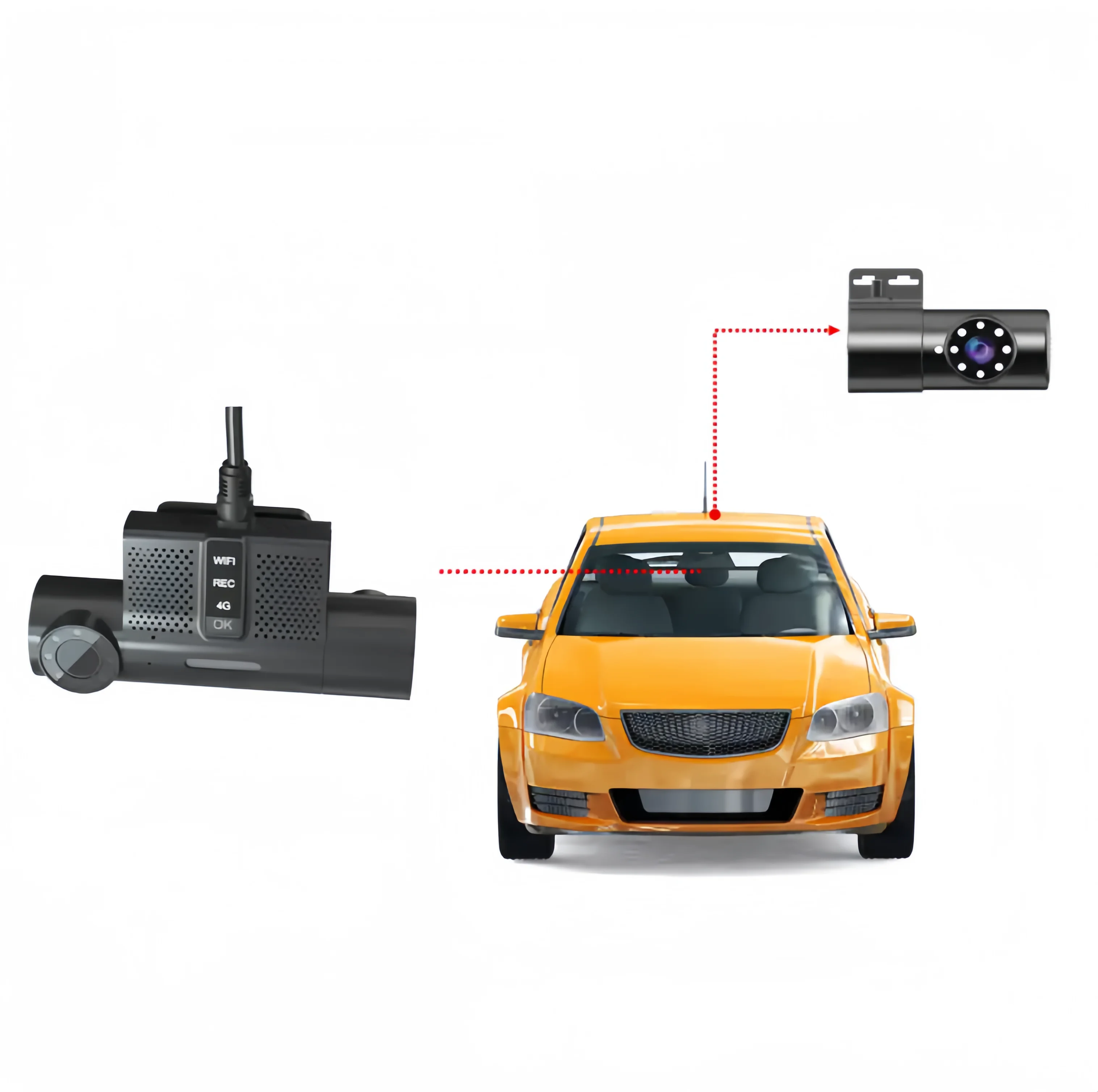 2024 новый продукт 1080P Автомобильная камера видеорегистратор с GPS и встроенным Wi-Fi для всех систем слежения за автопарком