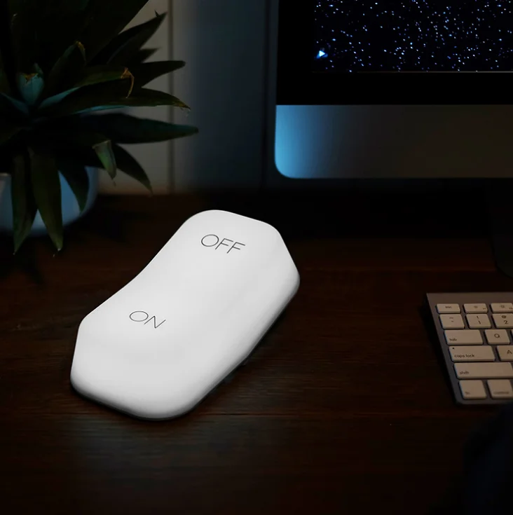 Smart Sensor Night Light On Off Button Shape Bedside Lamp with Good Decoration and Easy Operation Way