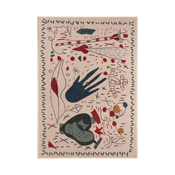 Moroccan Distressed Non Slip Area Rugs 8x10 Boho Fluffy Soft Floor Rug Extra Large Carpet for Living Room Bedroom Kids Play Rug