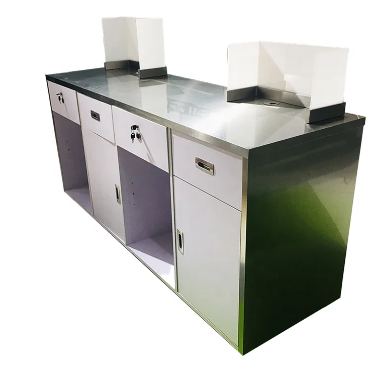 Changhong custom high quality modern retail boutique counter desk checkout counter cashier for clothes store shopping mall