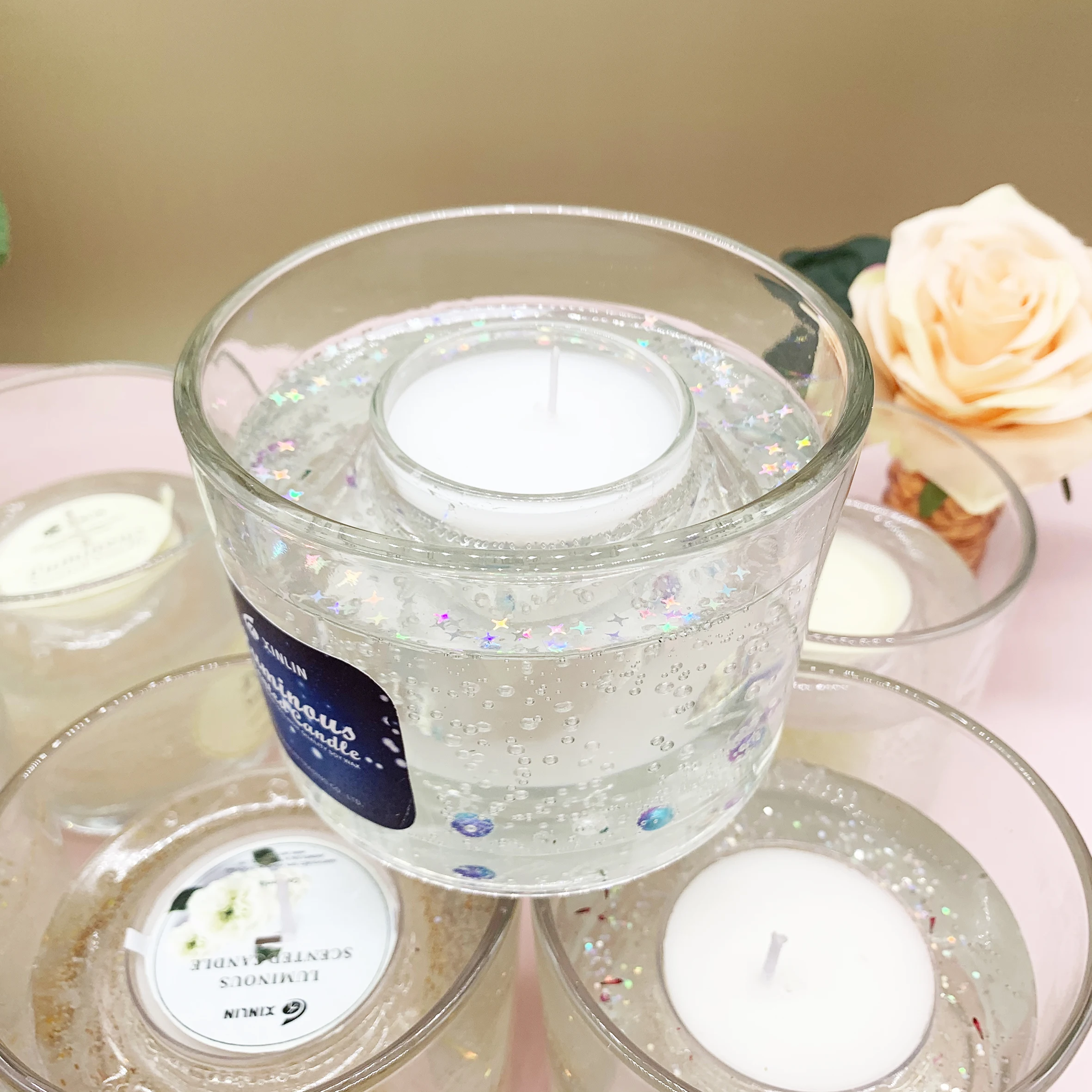 High quality cheap transparency jelly candles raw material DIY candle making candle ingredient gel wax