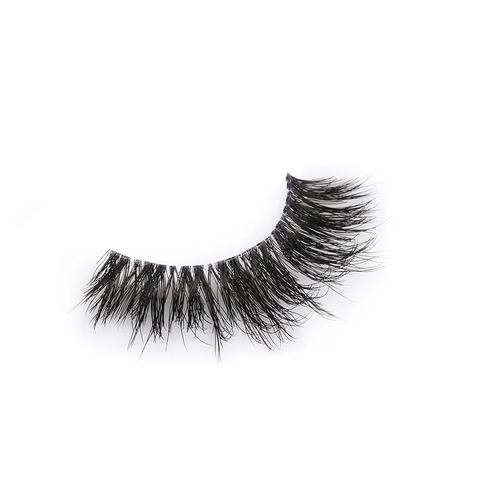Private label eyelashes Korean Silk Full Strip false lashes wispy effect vegan lashes 3D effect wholesale eyelashes