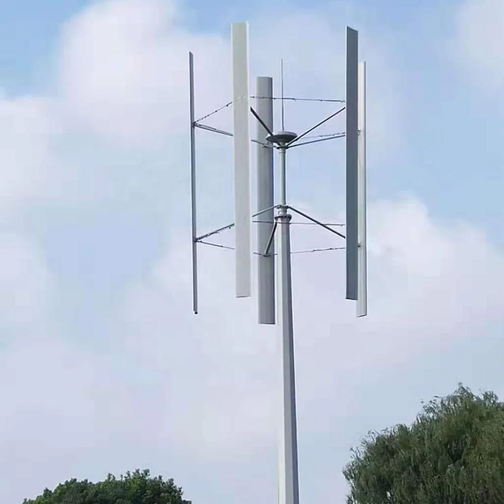 Wind Energ H Type Wind Turbine 24V 48V 2.5KW 5KW Vertical Wind Turbine Generator for Roof