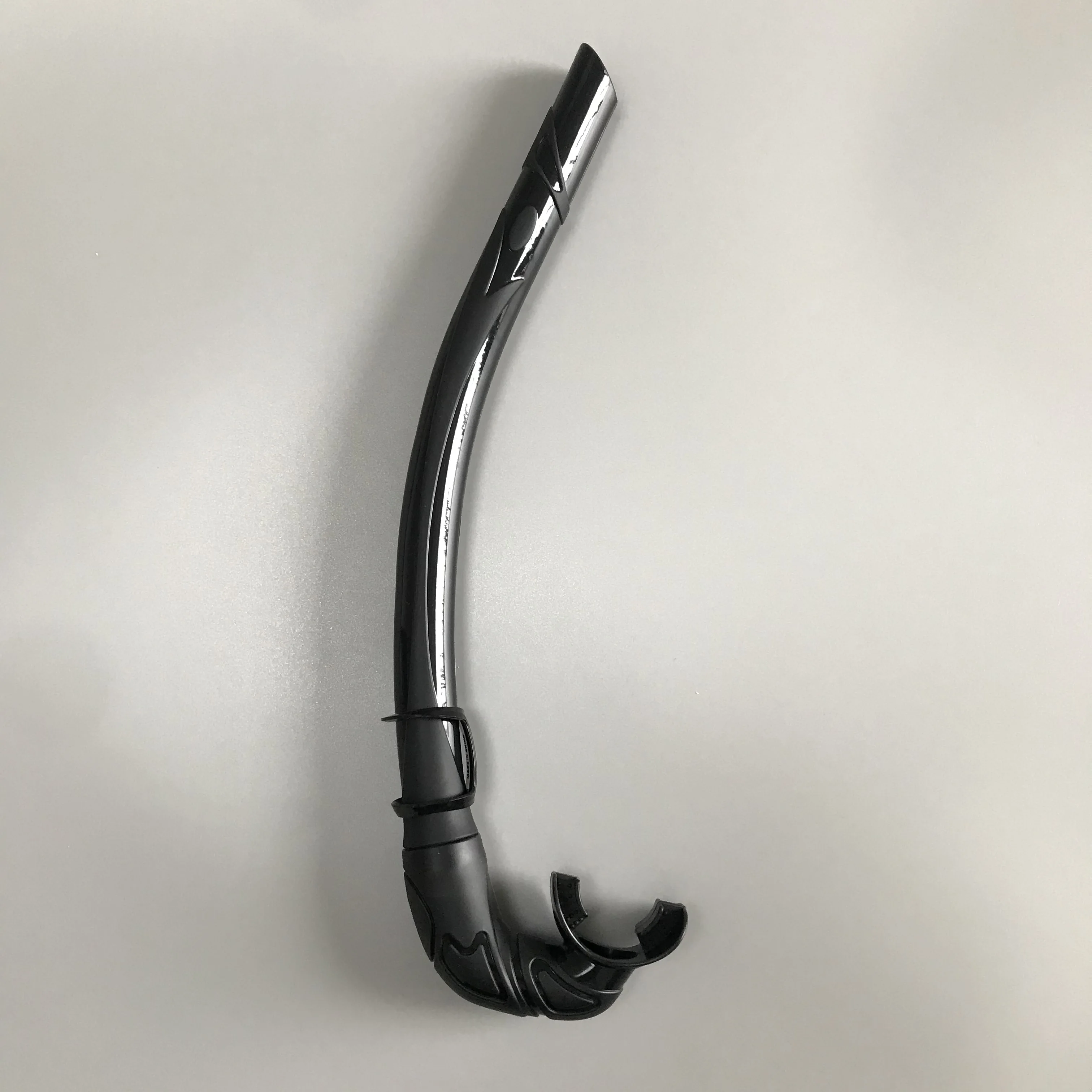 Silicone Mouthpiece Safety Liquid Silicone  Free Diving Snorkel Swimming Training Snorkel Folding Diving Snorkel