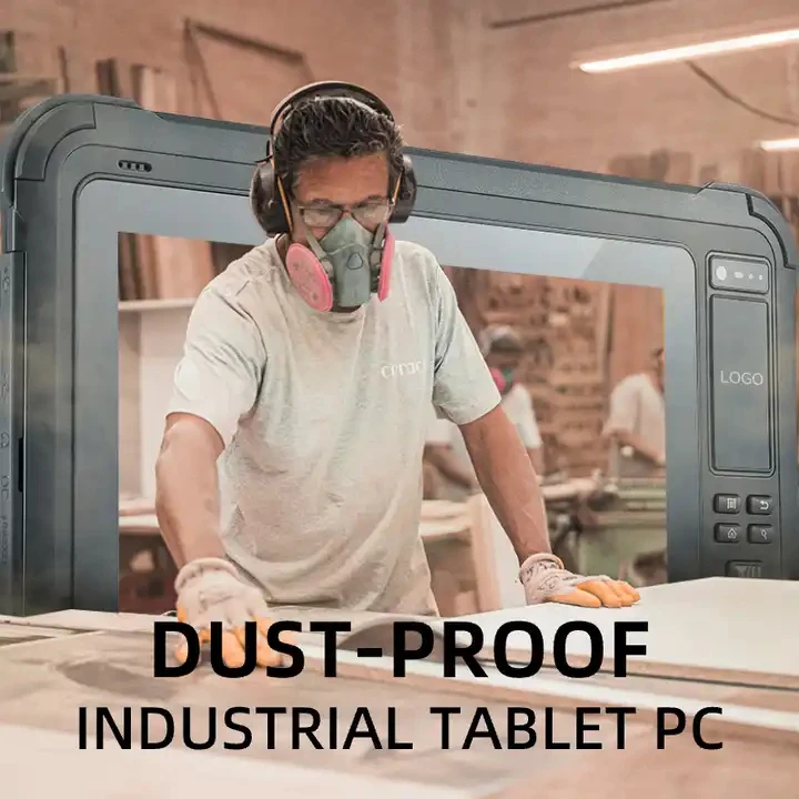 OEM S101 Wireless Android 13 450 nit Handheld Computer with Wristband Front Camera 10.1 Inch Waterproof Tablet Rugged