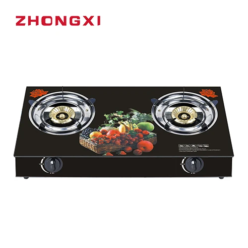 Две газовые плиты из закаленного стекла