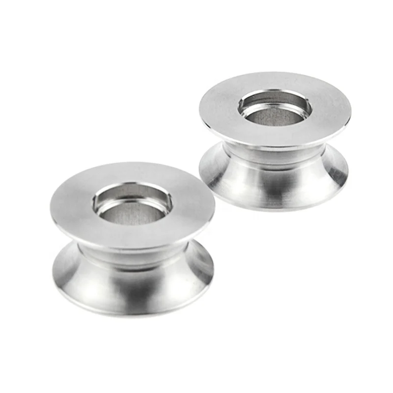 Cnc turning Non Standard Conveyor Roller Stainless steel Customization Guide Rollers For Sliding Gates