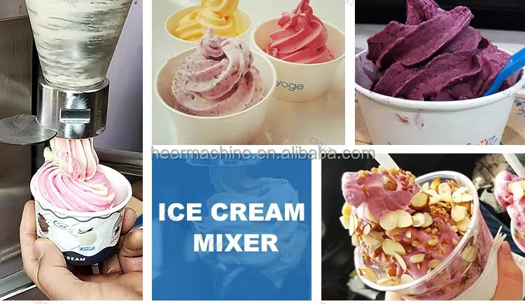 Swirl Freeze Fruit Cream Blender Machine Mcflurry Ice Cream Machine Mixer Fruit Ice Cream Blending Machine Price