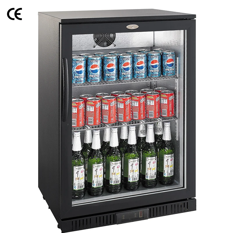 Back Bar coolers commercial triple door bar fridge Glass door beer bar fridge mini refrigerator cooler