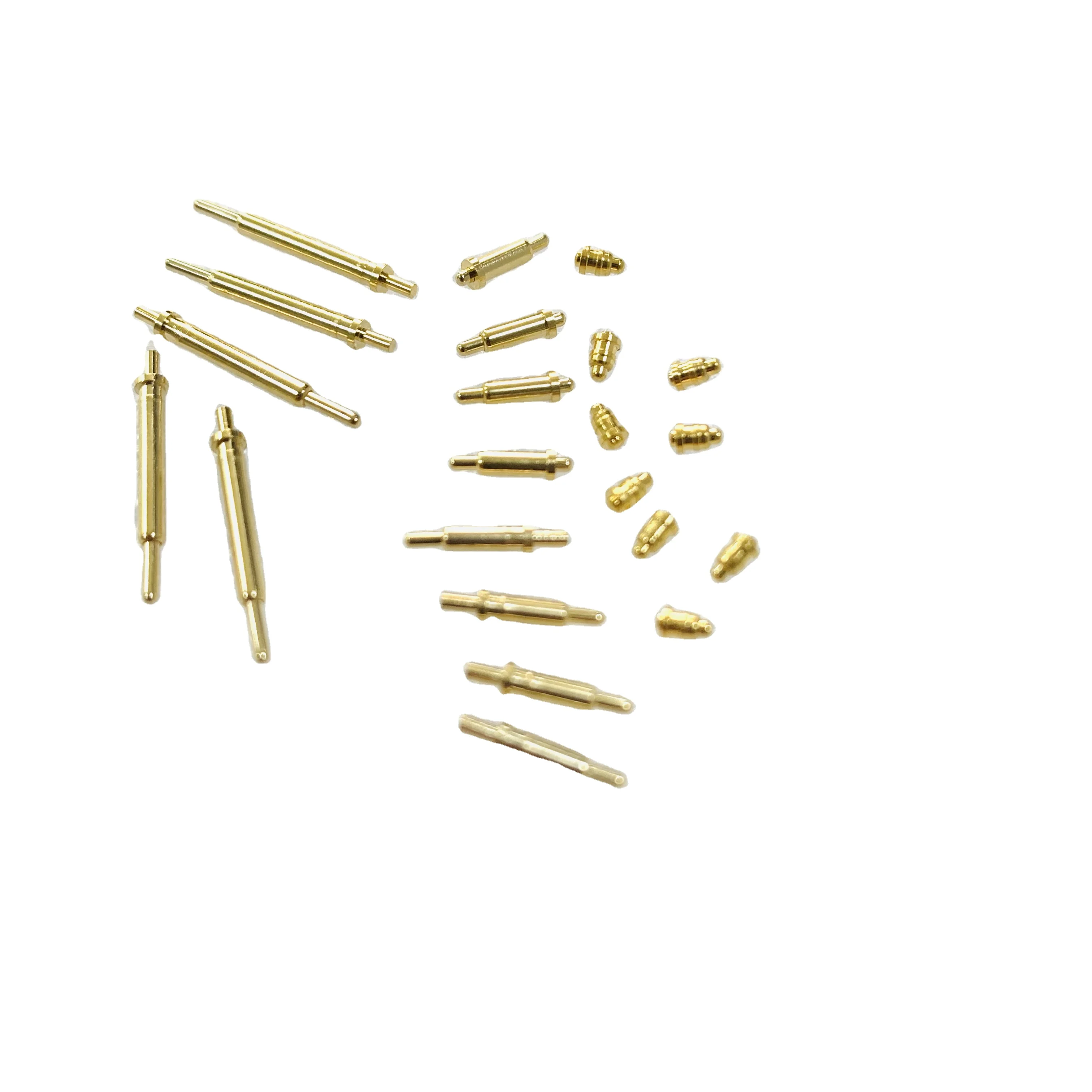 POGO PIN Brass Gold-Plated Latch Charging PIN Spring Machining Services Product