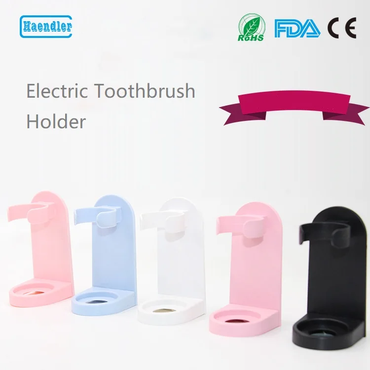 Electric Toothbrush Holder for Bathroom Wall Mounted Tooth Brush Organizer Punch-Free ABS Plastic Waterproof Holder