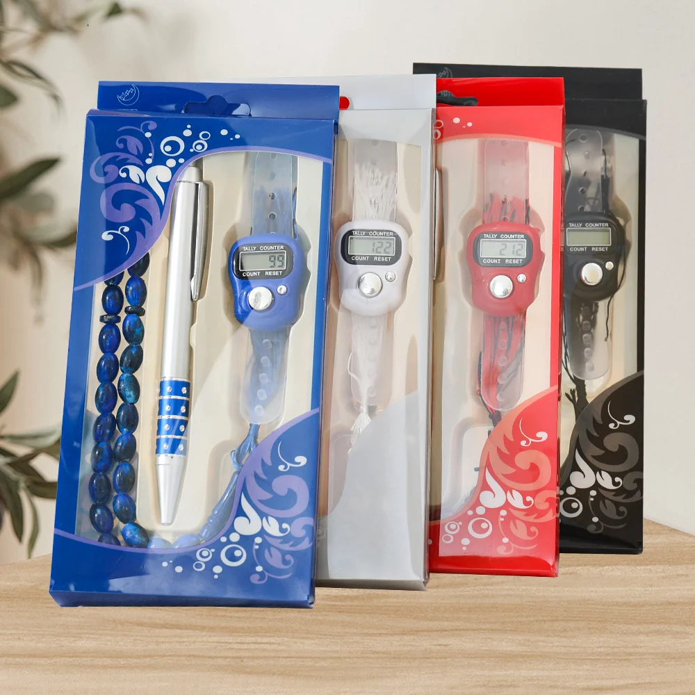 Исламские подарки tasbih цифровое палестинское ожерелье цифровой счетчик пальцев четки мусульманский подарок турецкий подарочный набор