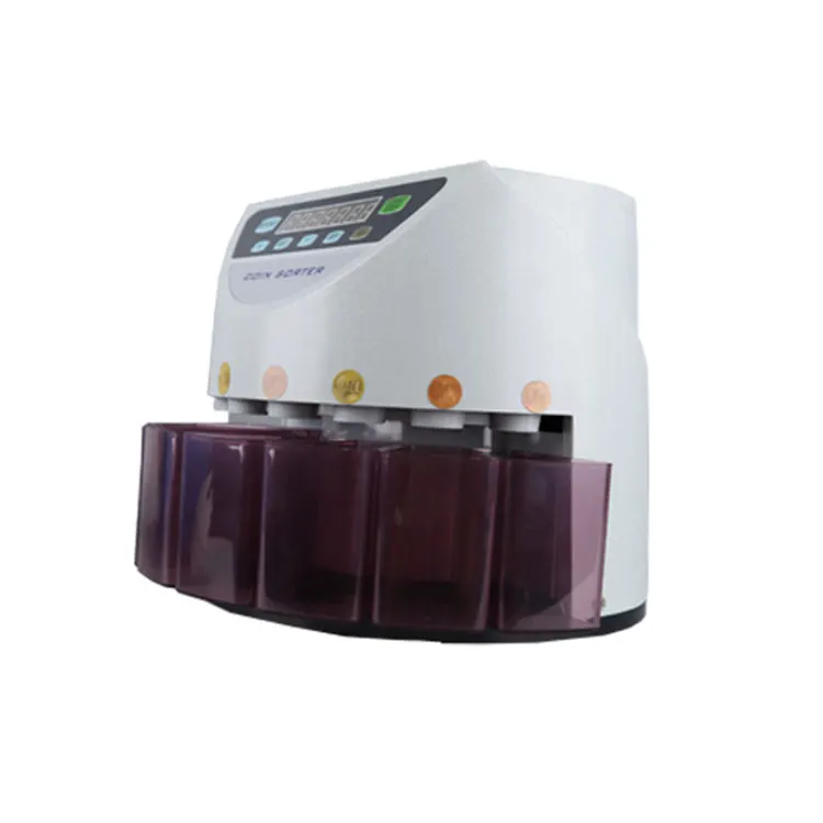 CS-5501 Automatic coins sorter and counter machines electric coins sorting and counting machine for bank and shops