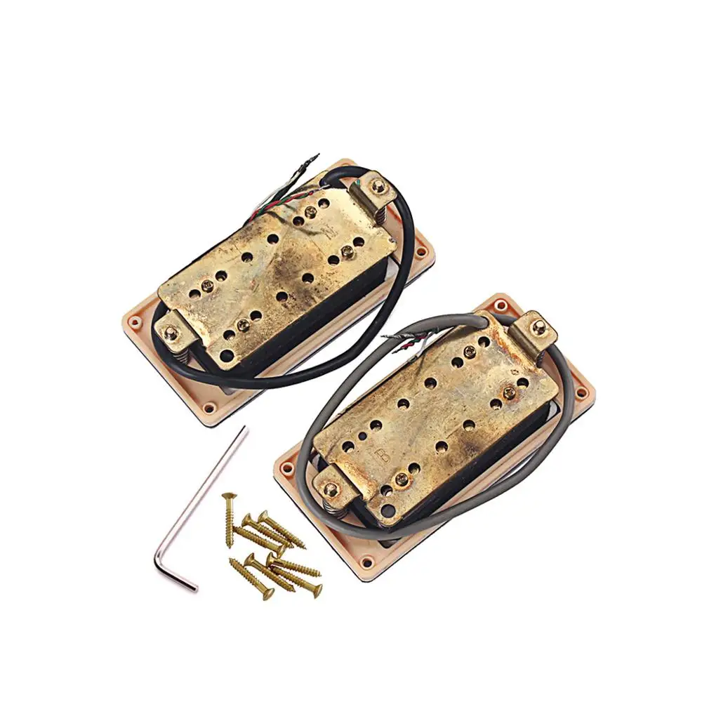 GMC25 Ceramic Magnet Red Noiseless Guitar Humbucker Bridge Neck Pickup Set
