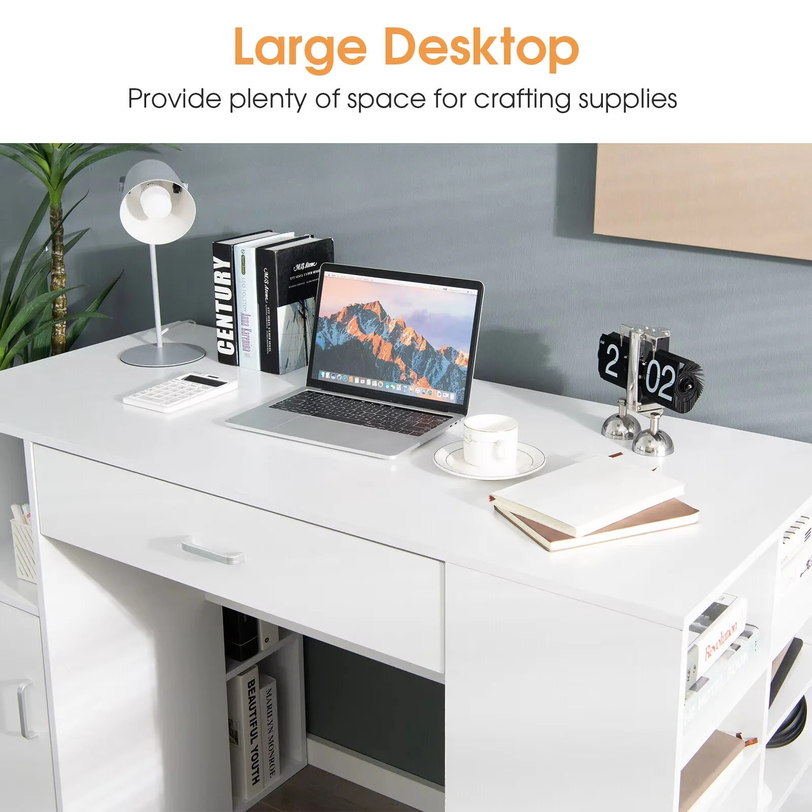 Factory Customized 53' Office Computer Desk Modern Study Desk Sewing Machine Table with Storage