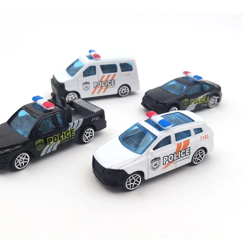 Wholesale Toy Truck For Boys Diecast Metal Pickup Truck Toys Police Model Car Alloy Vehicle Mini Car