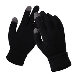 2022 Customer Designs Fashion Cute One Size Gray Pink Black White Autumn Winter Warm Knitting Unisex Gloves