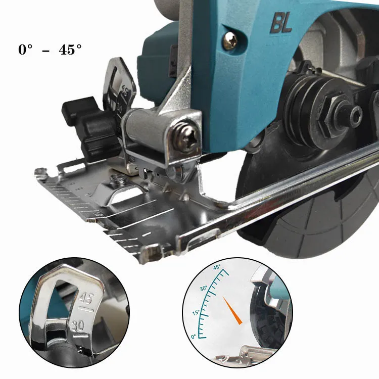 Electric Bevel Sliding Miter Saw Wood Cutting  Lithium Battery Cordless Handheld Electric Circular Saw
