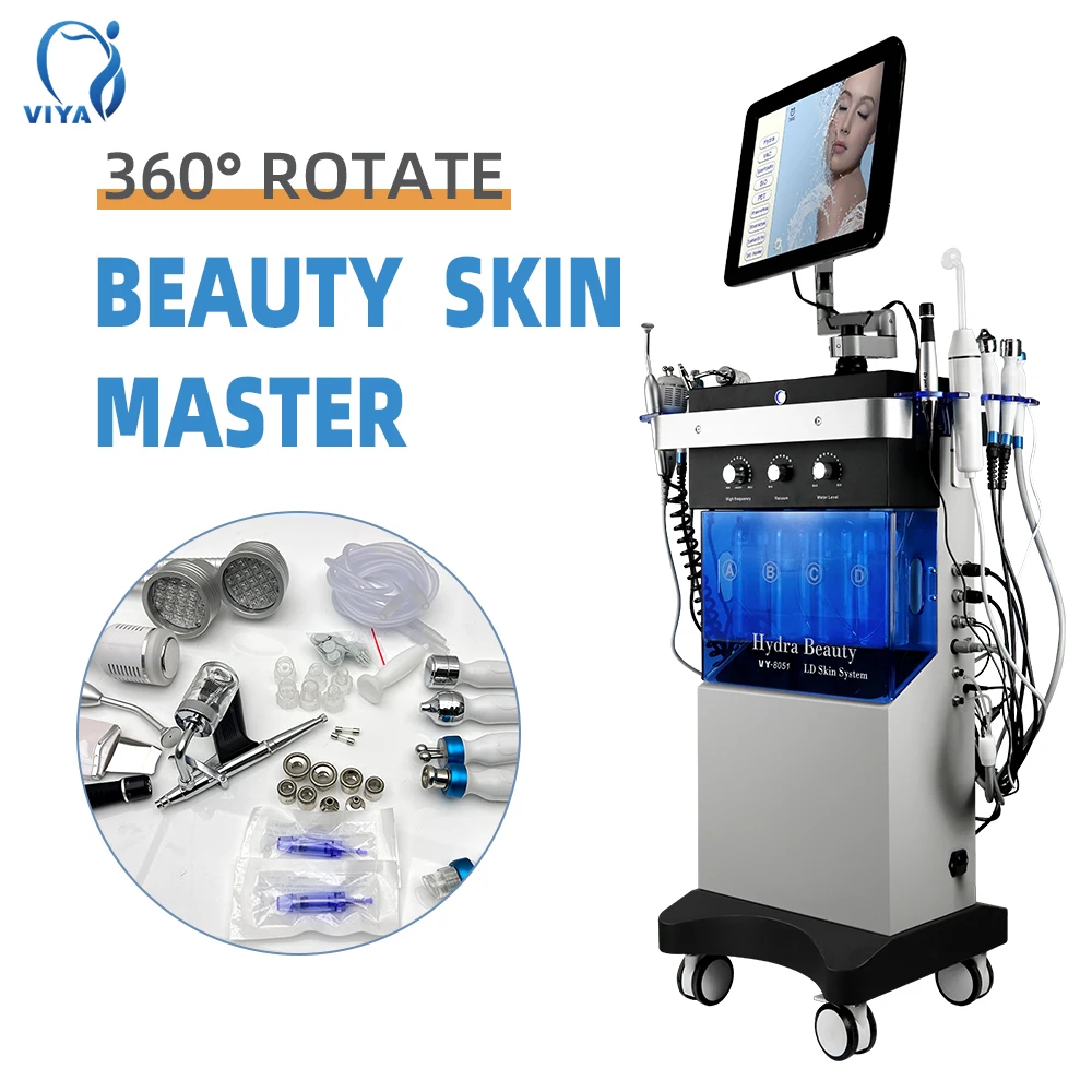 9 10  in1 professional galvanic facial machine o2toderm machine  machine hydrafacial for Aesthetic medicine