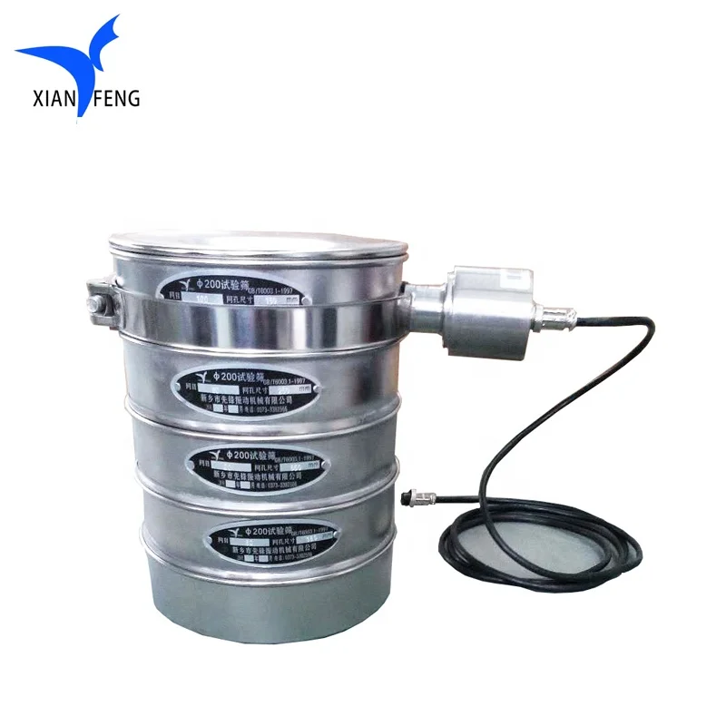 SS 304 Material cement standard test vibrating sieve dust-free screening