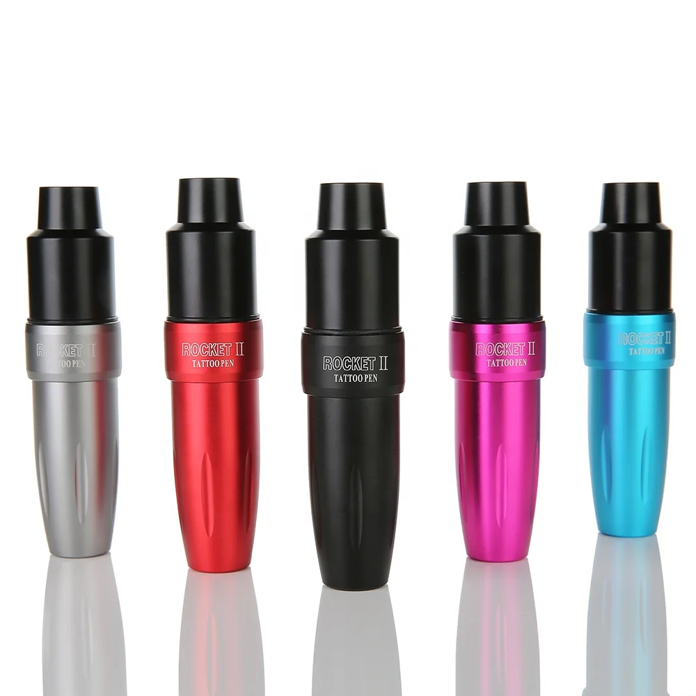 Newest Rocket II Motor Professional Tattoo Machine Aluminum Alloy Tattoo Pen Permanent Makeup Pen for Eyebrow Eyeliner