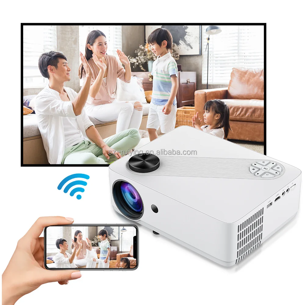 Hot sell P3 Mirroring Projector 1080P Full HD Projectors Support Airplay & Miracast Home Media Player Projector
