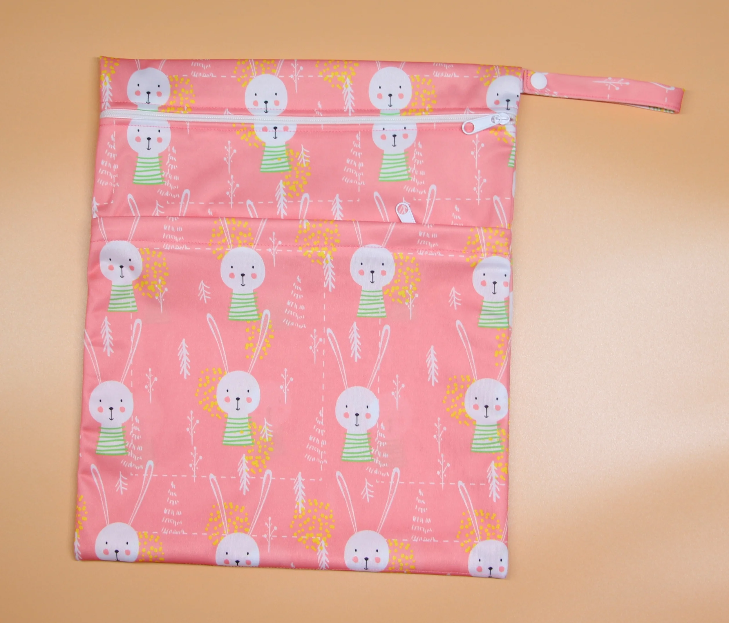 Новый дизайн 2022, влажная сумка на молнии, сумка для детских подгузников, водонепроницаемые двойные карманы, Влажные Сумки