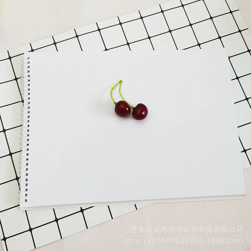 Custom Hardcover Blank Art A4 Vintage Spiral Sketch Book Sketchbook for Kids