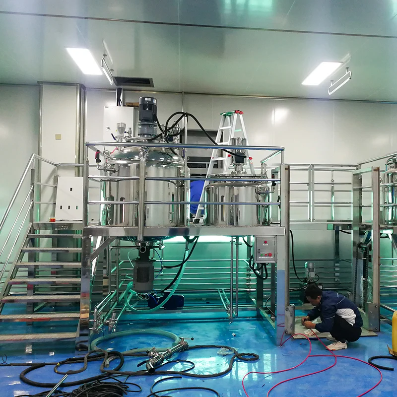 High quality liquid soap machine homogenizer mixer cosmetic mixing tank equipment  detergent machine