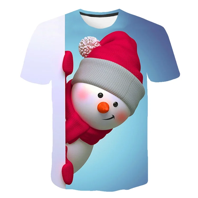 2019 New Christmas Tree O Neck Tshirt 3D Printed Christmas Tree kids T-shirt