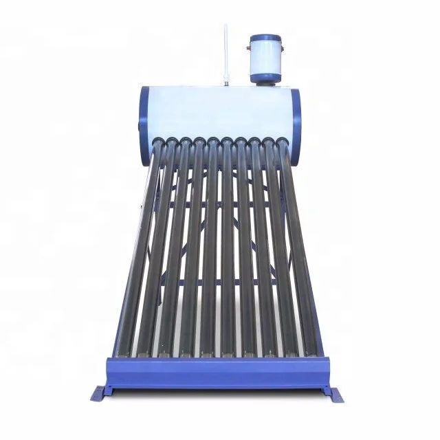 EN12975 approved copper coil pre-heated solar water heater system with assistant tank