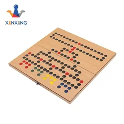 Wooden custom games Ludo , checkers board game for kids