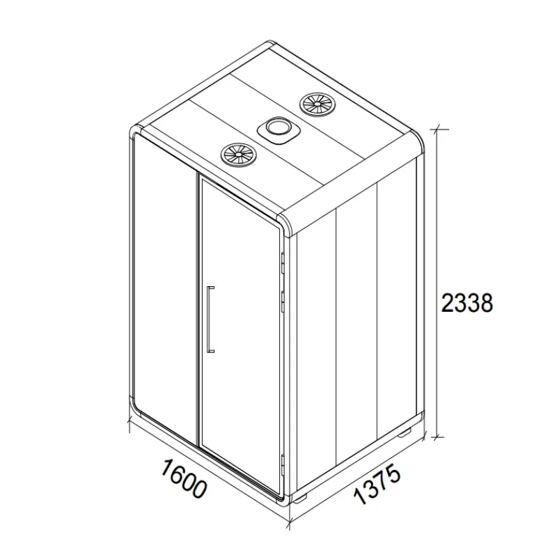 Intelligent Switch Automatically Open Ventilation Light Silent Office Pods Phone Booth chatting room 1-2 person