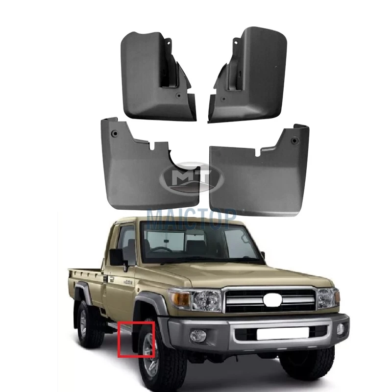 MAICTOP Car Body Parts FJ75 FJ79 series Fender plastic mudguard mud flaps for Land Cruiser FJ 79 75 mudflap