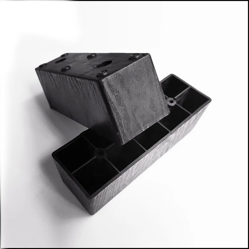 Manufacturer Black Sofa Couch Cabinet Bed Plastic Leg Cheap Rectangular Sofa Leg Furniture Sofa Plastic Legs For Sale
