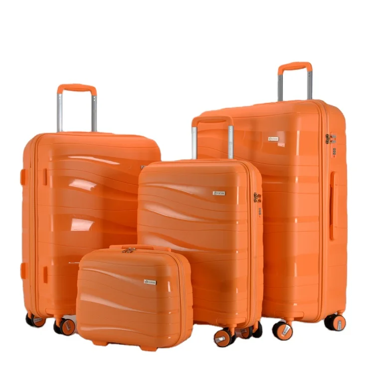 RESENA RP1908 PP 4pcs Koffer Sets Carry-On Suitcase Sets Own Design Trolley Bag Travel Luggage Sets with Ready bag