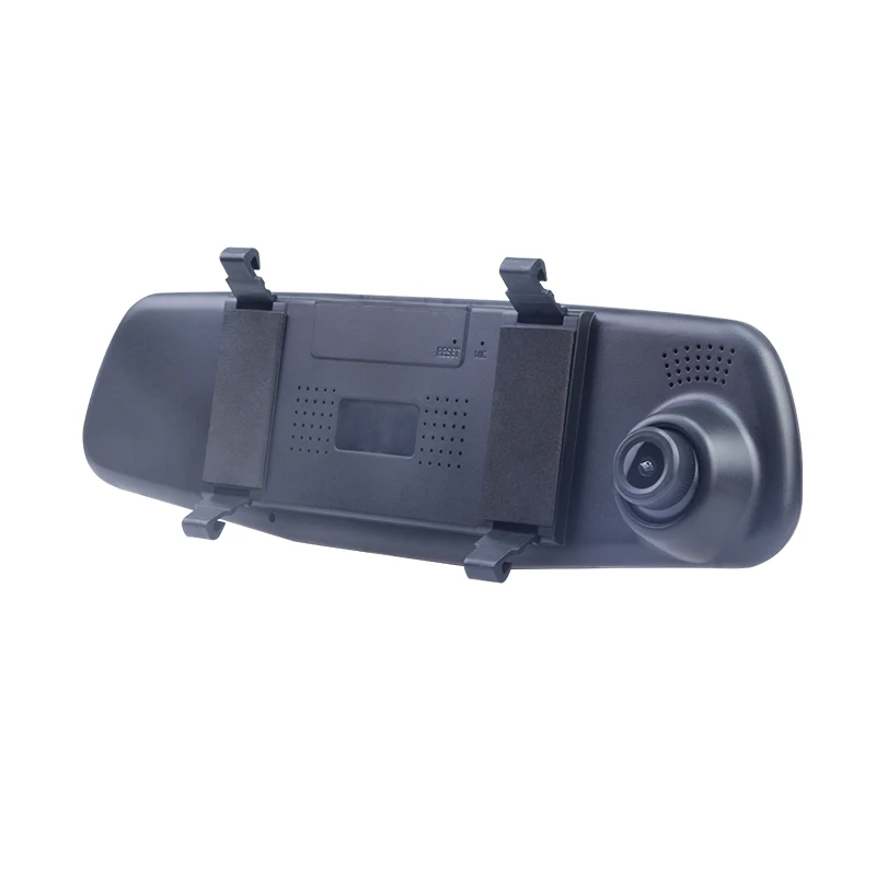 Двойной объектив 4 3 дюймов зеркало заднего вида монитор DVR с высоким разрешением 1080P