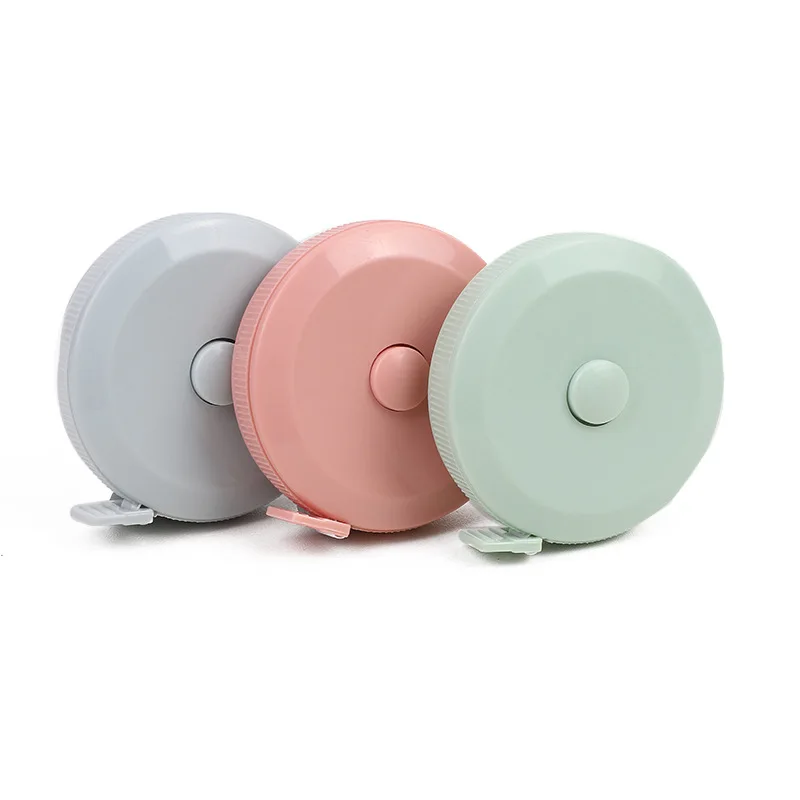 custom tape measure Logo Printing Small Button Sewing Fabric Soft Retractable Mini Tape Measure Custom