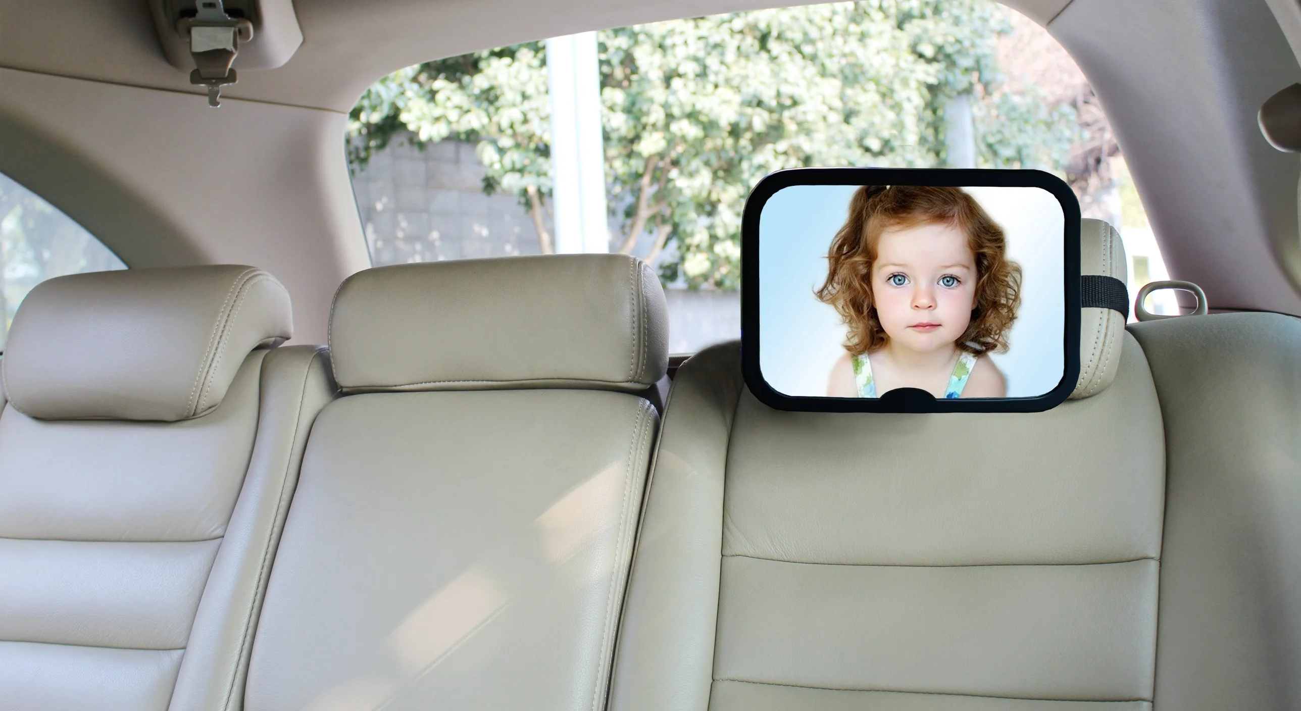 High quality ABS back seat Baby Car Mirror car rear view Jumbo mirror with small size visor miror