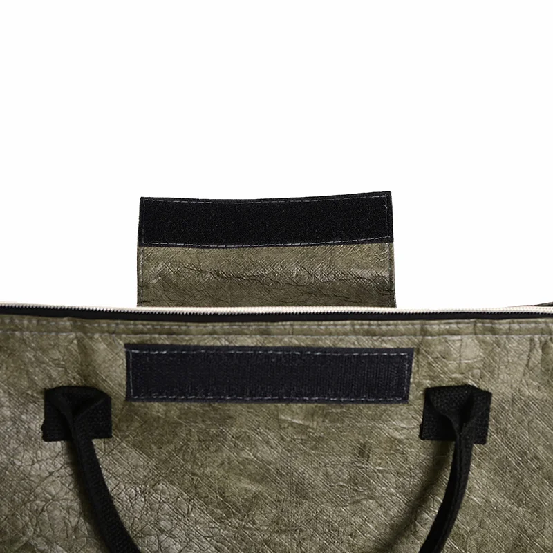 New Product Thermal Insulated Grocery Cool Carry Hard Small Blackish Green tyvek paper Cooler Lunch Bag