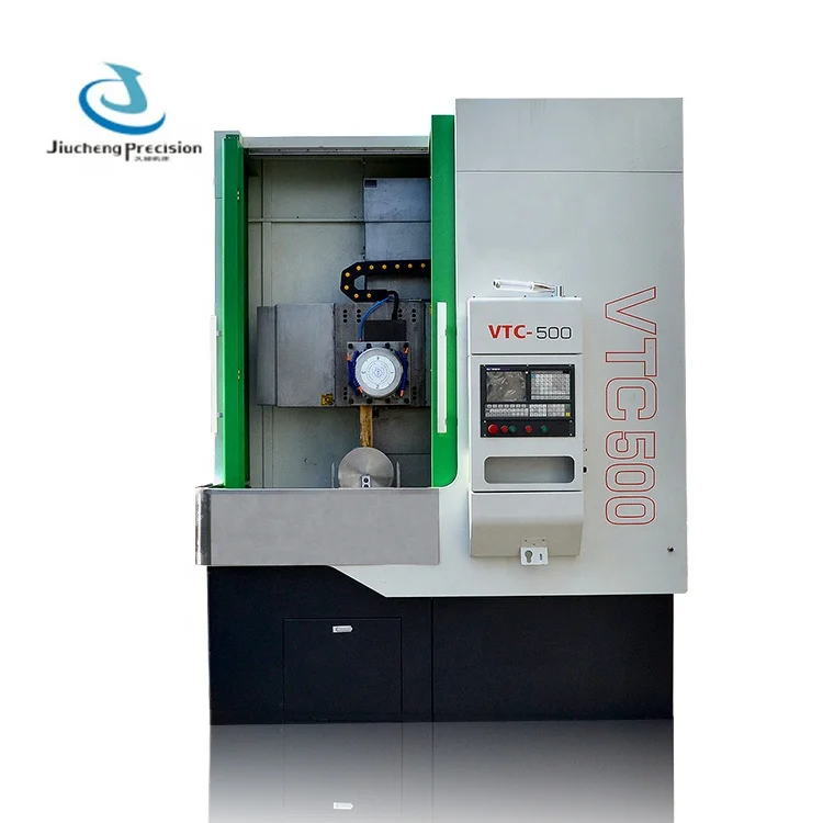 China wheel cutting cnc lathe VTC500 vertical alloy wheel making machine