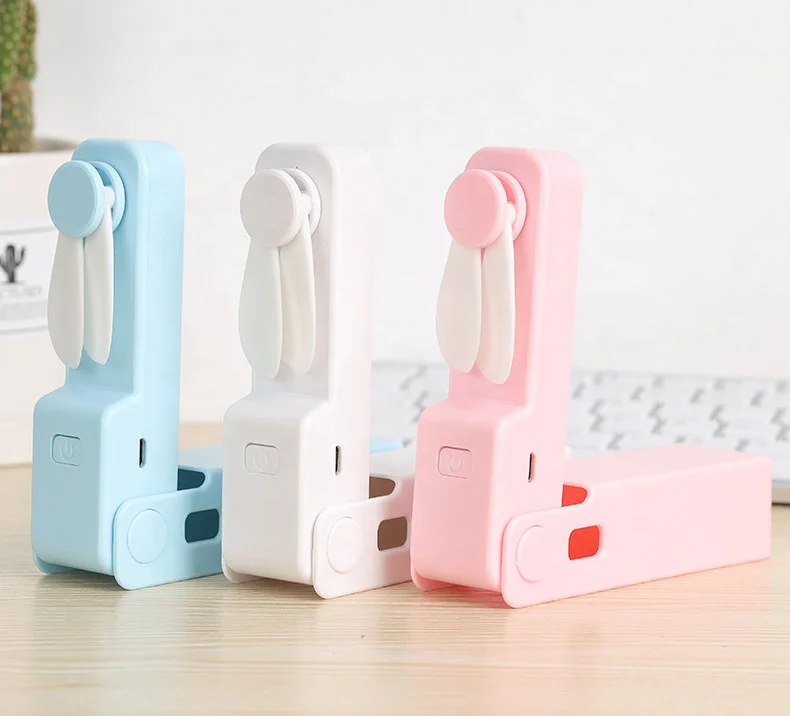 2023 New Handheld Battery Operated outdoor Rechargeable Mini USB Desk Fan for Summer Gifts