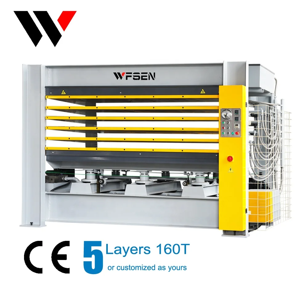 Short cycle melamine laminating hot press machine for plywood